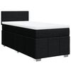 vidaXL Cama box spring con colch&oacute;n tela negro 80x200 cm
