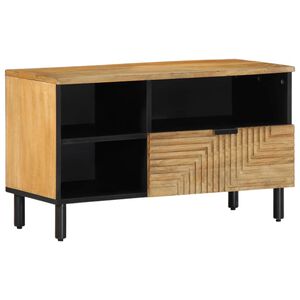 vidaXL Mueble de TV madera maciza de mango marr&oacute;n 80x33x46 cm