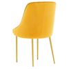vidaXL Sillas de comedor 6 unidades terciopelo amarillo