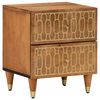 vidaXL Mesita de noche de madera maciza de mango 40x33x46 cm