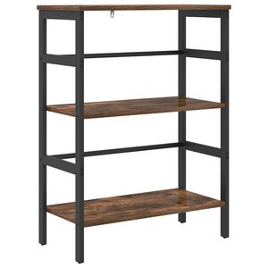 vidaXL Estante de libros 2 niveles 60 x 29,5 x 81 cm Roble ahumado