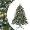 vidaXL &Aacute;rbol de Navidad artificial Verde 150 cm PVC, Pl&aacute;stico y Acero