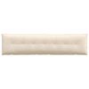 vidaXL Coj&iacute;n de Espalda Beige 200 x 50 cm Tela de microfibra