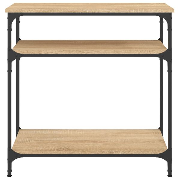 vidaXL Mesa consola madera de ingeniería roble Sonoma 75x29x75 cm