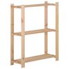 vidaXL Estanter&iacute;a de 3 niveles madera pino maciza 60x28,5x90 cm