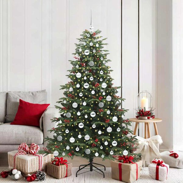 vidaXL &Aacute;rbol de Navidad artificial Verde 180 cm PVC, Metal y Pl&aacute;stico
