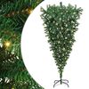 vidaXL &Aacute;rbol de Navidad artificial pre-iluminado alrev&eacute;s con juego de bolas