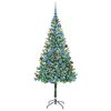 vidaXL &Aacute;rbol de Navidad artificial Verde 180 cm PVC y acero