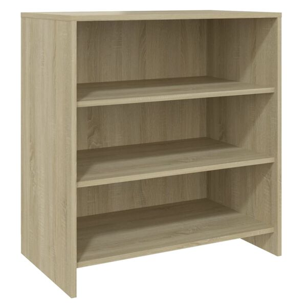 vidaXL Aparador de madera contrachapada roble Sonoma 70x40,5x75 cm