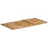 vidaXL Tablero de mesa de madera maciza de mango 25-27 mm 120x60 cm