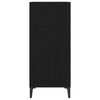 vidaXL Mueble para discos de vinilo Roble Negro 84,5 x 38 x 89 cm