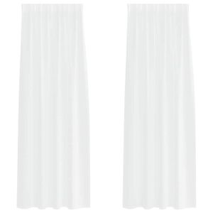 vidaXL Cortina de Voil&eacute; 2 uds. 260 x 140 cm Poli&eacute;ster