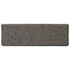 vidaXL Alfombrilla autoadhesiva escalera 15 uds gris y beige 65x21x4cm