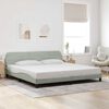 vidaXL Estructura de cama Dover terciopelo gris claro 200x200 cm