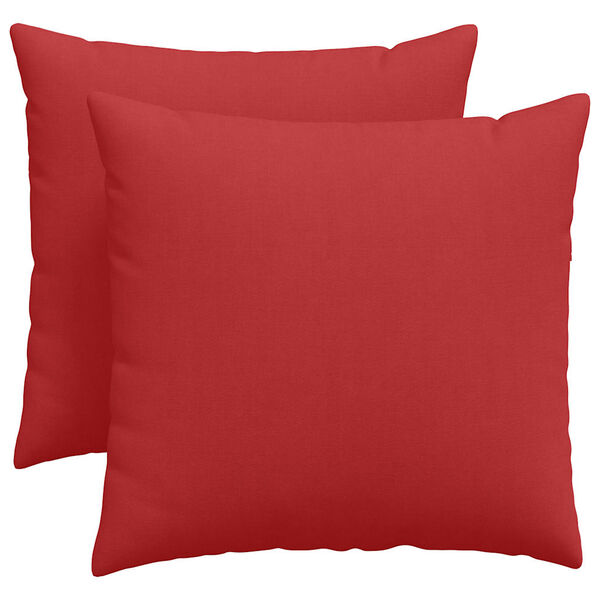 vidaXL Cojines de sof&aacute; 2 pcs Rojo 50 x 50 cm tela