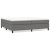 vidaXL Cama box spring con colchón tela gris oscuro 200x200 cm