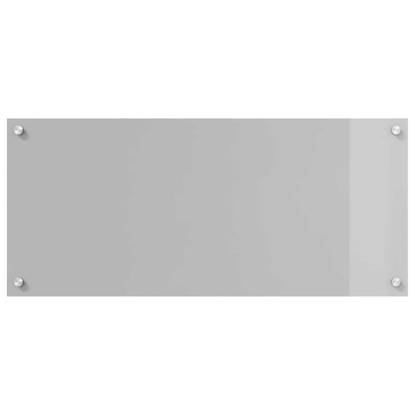 vidaXL Salpicadero de cocina Gris Claro 90 x 40 cm vidrio templado