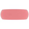 vidaXL Lavabo de lujo redondo cer&aacute;mica rosa mate 40x15 cm