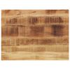 vidaXL Tablero de mesa rectangular madera mango rugosa 80x70x3,8 cm