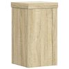 vidaXL Soportes de plantas 2 uds madera roble Sonoma 10x10x18 cm