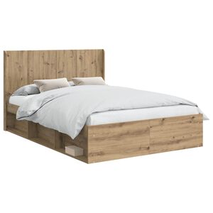 vidaXL Estructura de cama con almacenamiento y cabecero 3 pcs