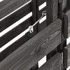 vidaXL Cobertizo triple cubos basura madera pino pintada 210x75x121cm