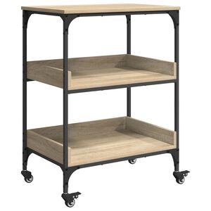vidaXL Carro de Cocina Roble Sonoma 60 x 41 x 80,5 cm