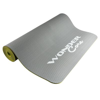 Wonder Core Esterilla de yoga TPE 173x61x0,6 cm gris y verde