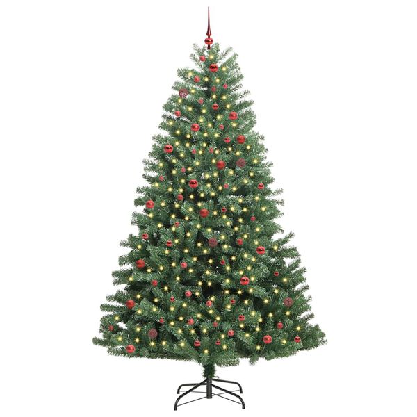 vidaXL Árbol de Navidad artificial con ramas articuladas Verde 270 cm