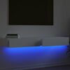 vidaXL Muebles de TV con luces LED 2 unidades blanco 60x35x15,5 cm