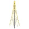 vidaXL &Aacute;rbol de Navidad LED 235 cm 1000 LED Blanco C&aacute;lido Acero Negro