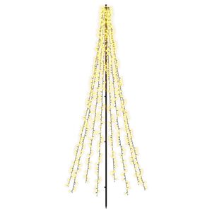 vidaXL &Aacute;rbol de Navidad LED EKENAS 235 cm 1000 LED Blanco C&aacute;lido Acero
