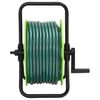 vidaXL Carrete de rollo para manguera de pie PVC verde 20 m
