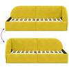 vidaXL Estructura de cama en esquina Amarillo 80 cm x 200 cm