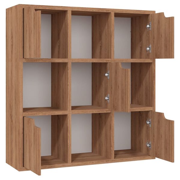 vidaXL Estanter&iacute;a de madera de ingenier&iacute;a marr&oacute;n roble 88,5x27,5x88 cm