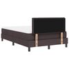 vidaXL Cama tipo Box Spring Marr&oacute;n Oscuro 120 x 190 cm tela