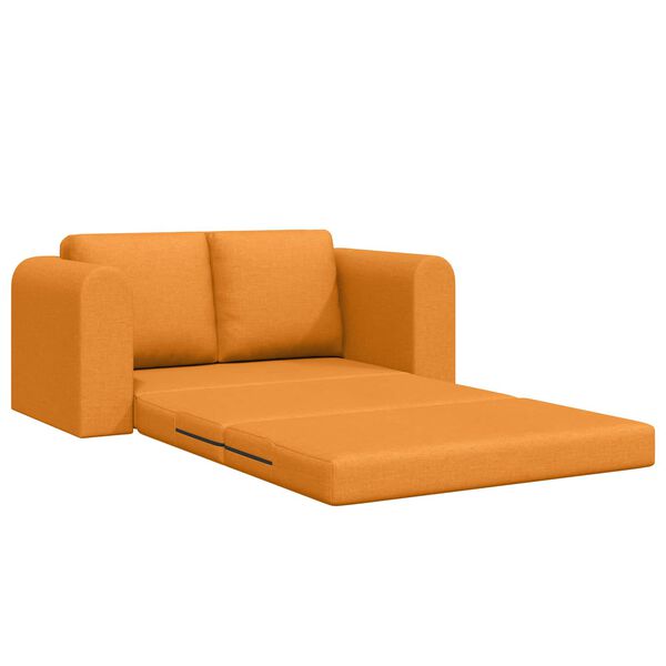 vidaXL Sof&aacute; cama 60cm Amarillo oscuro tela