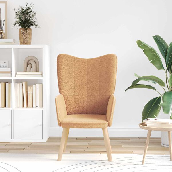 vidaXL sill&oacute;n Beige 62 x 67 x 95,5 cm Tela Sherpa