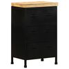 vidaXL Aparador de madera de mango rugosa 47x35x76 cm