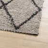vidaXL Alfombra pelo largo moderna PAMPLONA beige antracita 160x230 cm