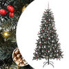 vidaXL &Aacute;rbol de Navidad artificial Verde 210 cm PVC, Pl&aacute;stico y Acero