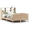 vidaXL Cama con estanter&iacute;a sin colch&oacute;n madera maciza de pino 140x200cm