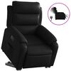 vidaXL Sill&oacute;n reclinable y elevable el&eacute;ctrico cuero sint&eacute;tico negro