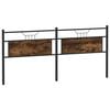 vidaXL Estructura de cama sin colch&oacute;n roble marr&oacute;n 107x203 cm