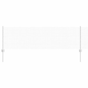 vidaXL Valla con Poste Plateado