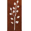 vidaXL Le&ntilde;ero 40x30x80 cm acero corten