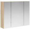 vidaXL Armario con espejo de ba&ntilde;o Roble Sonoma 60 x 14,5 x 50 cm