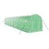 vidaXL Invernadero con estructura de acero verde 28 m² 14x2x2 m