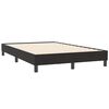 vidaXL Cama box spring con colch&oacute;n y LED terciopelo negro 120x210 cm