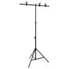 vidaXL Soporte para fondos en forma de T negro 91x60x(70-200) cm
